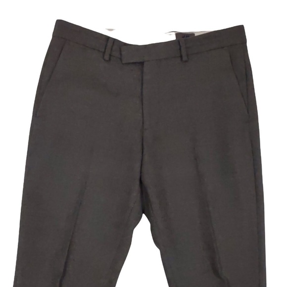 H&M 100% wool grey pants slim fit sz 33 - Picture 3 of 8